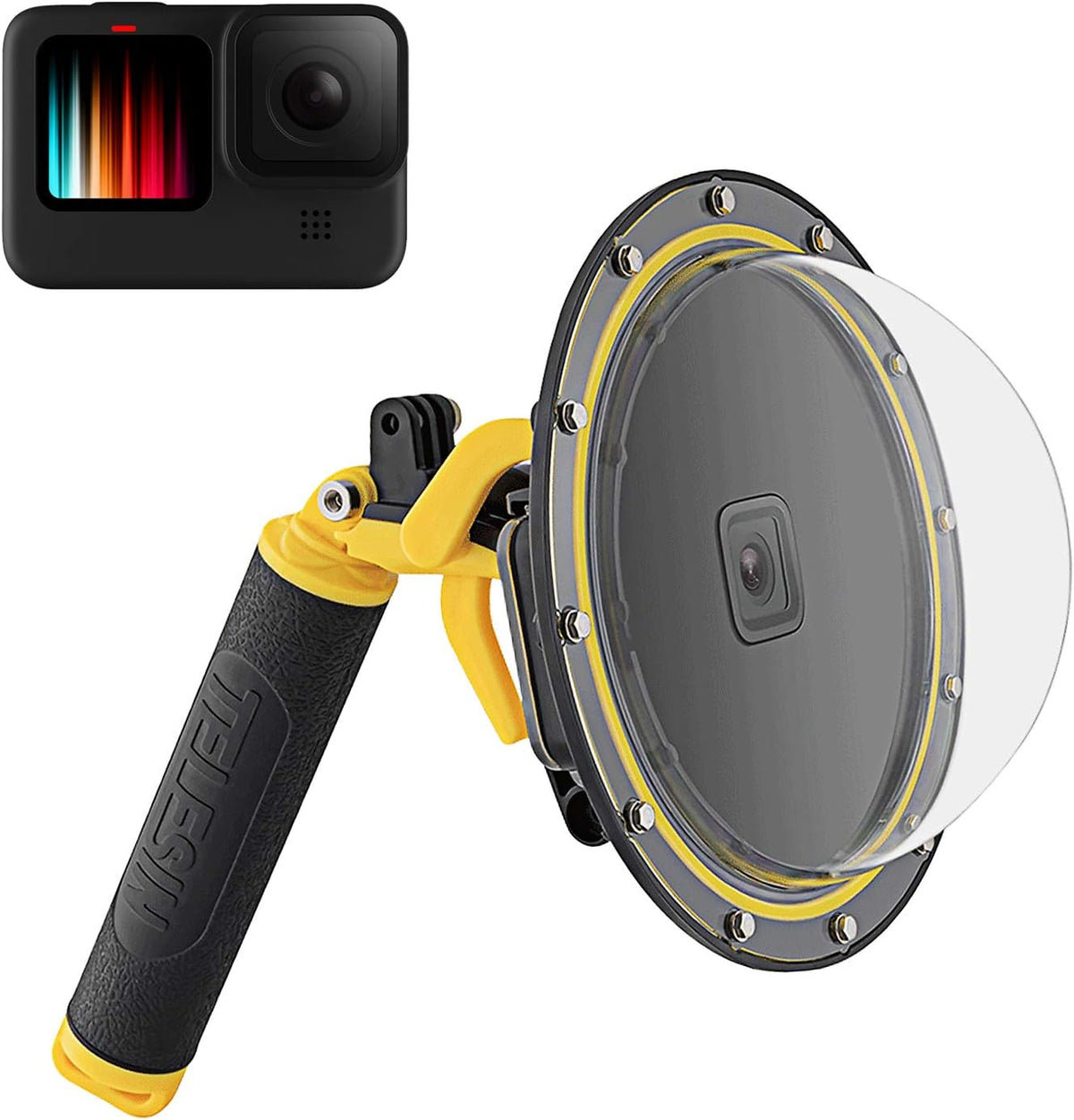 Dome Port Underwater Dive Case Lens Cover Protector with Waterproof Housing Case L146410