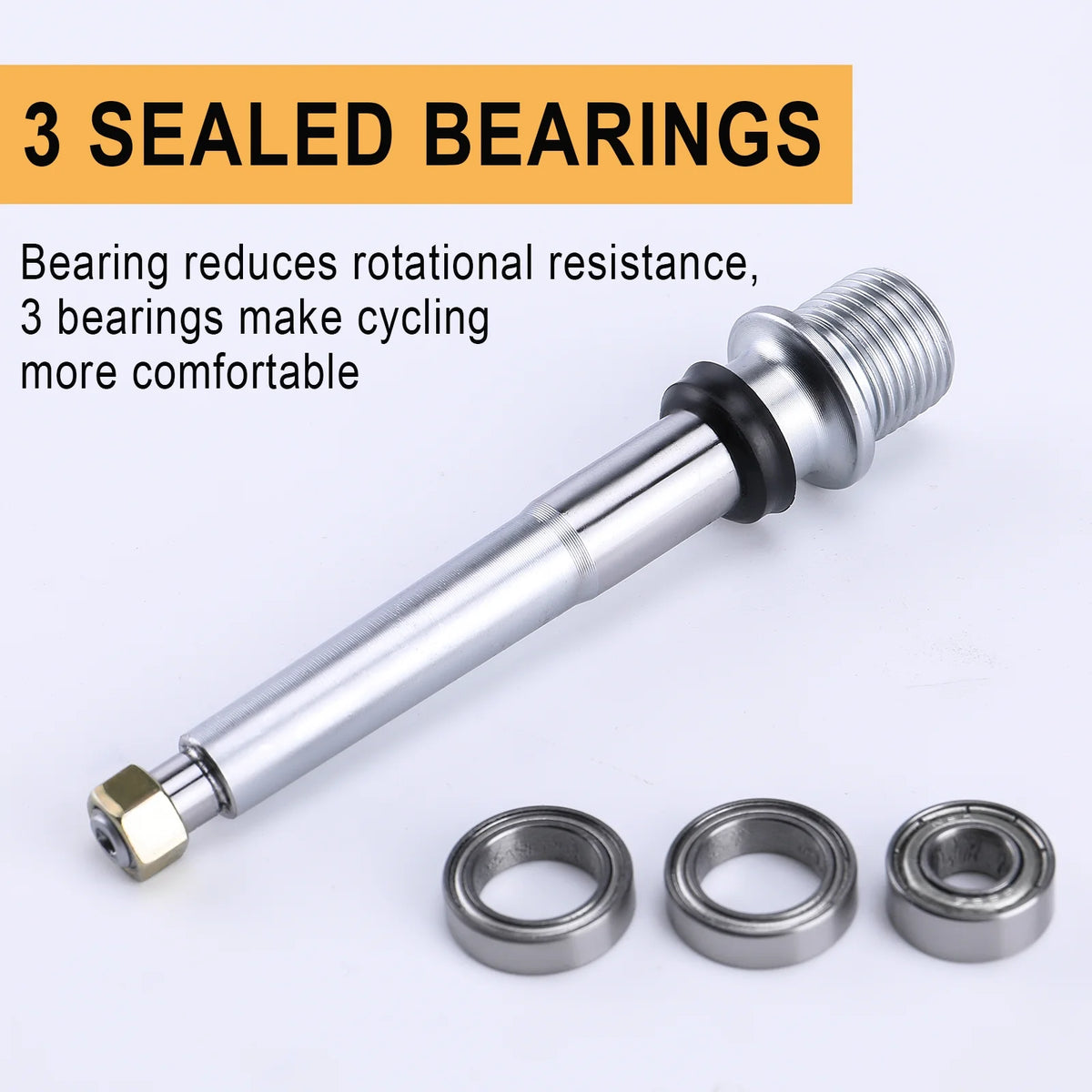 3 Bearings 9/16” Aluminum Alloy Bike Pedals L83560