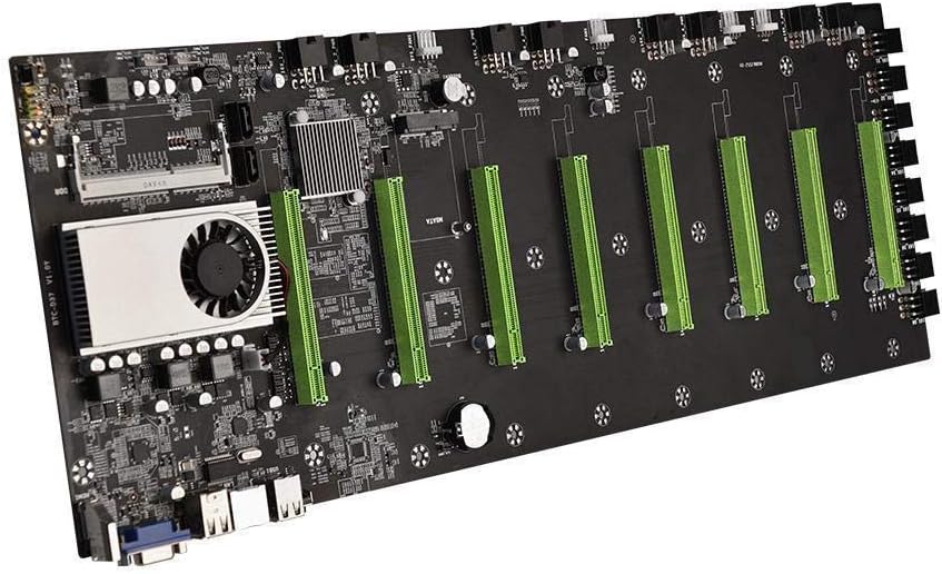 Mining Motherboard CPU Set 8 Video Card Slot DDR3 Memory Integrated VGA T666
