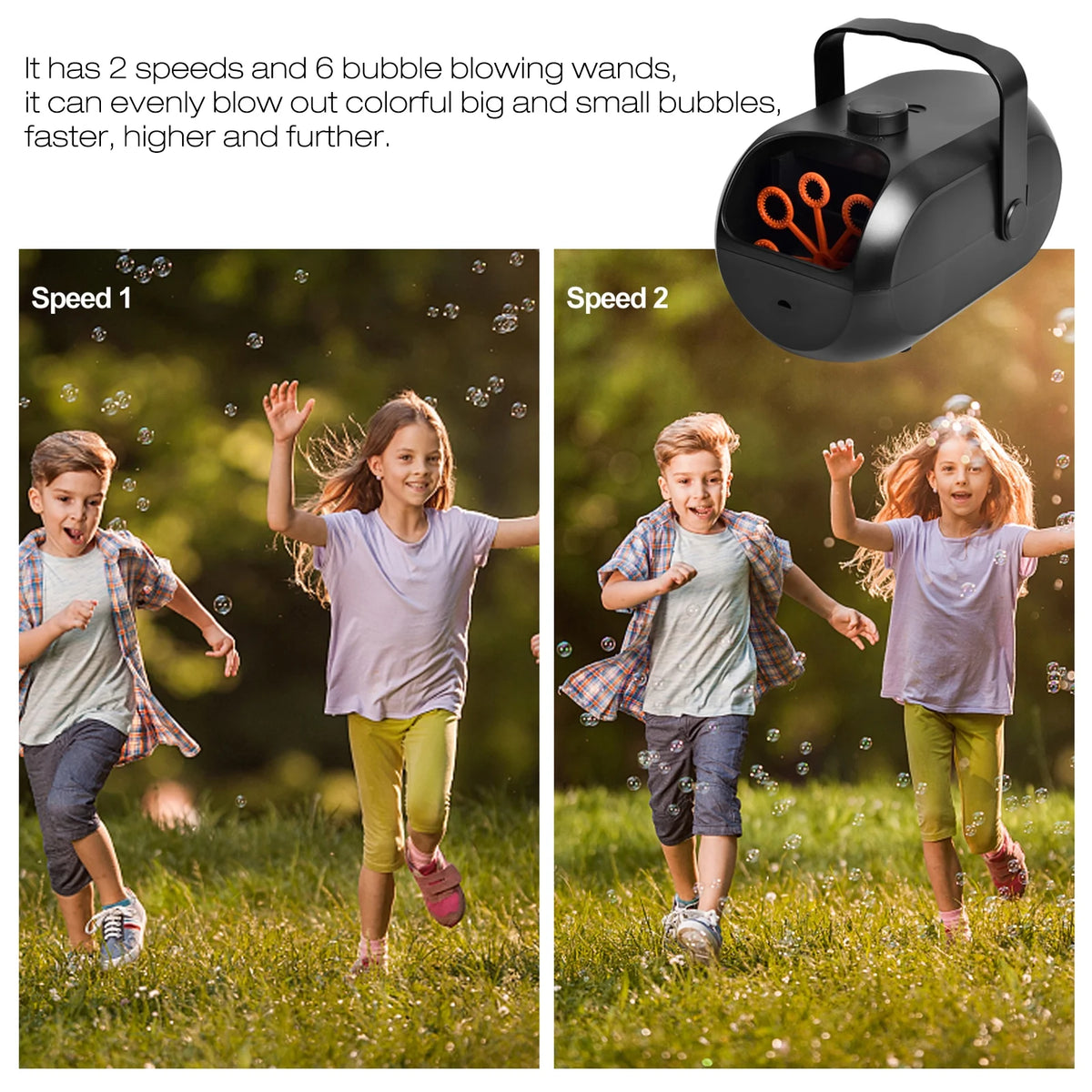 Portable Rechargeable Bubble Machine Z297650