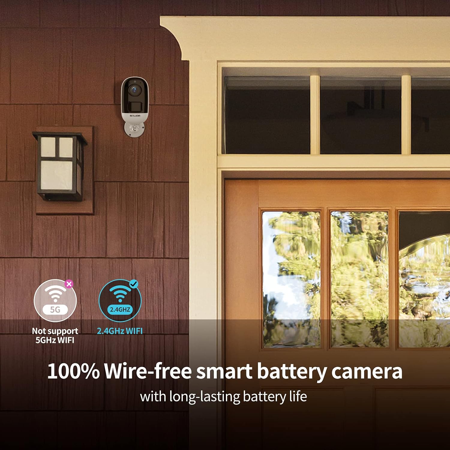 1080P WiFi Security Camera with Night Vision and 2-Way Audio M754