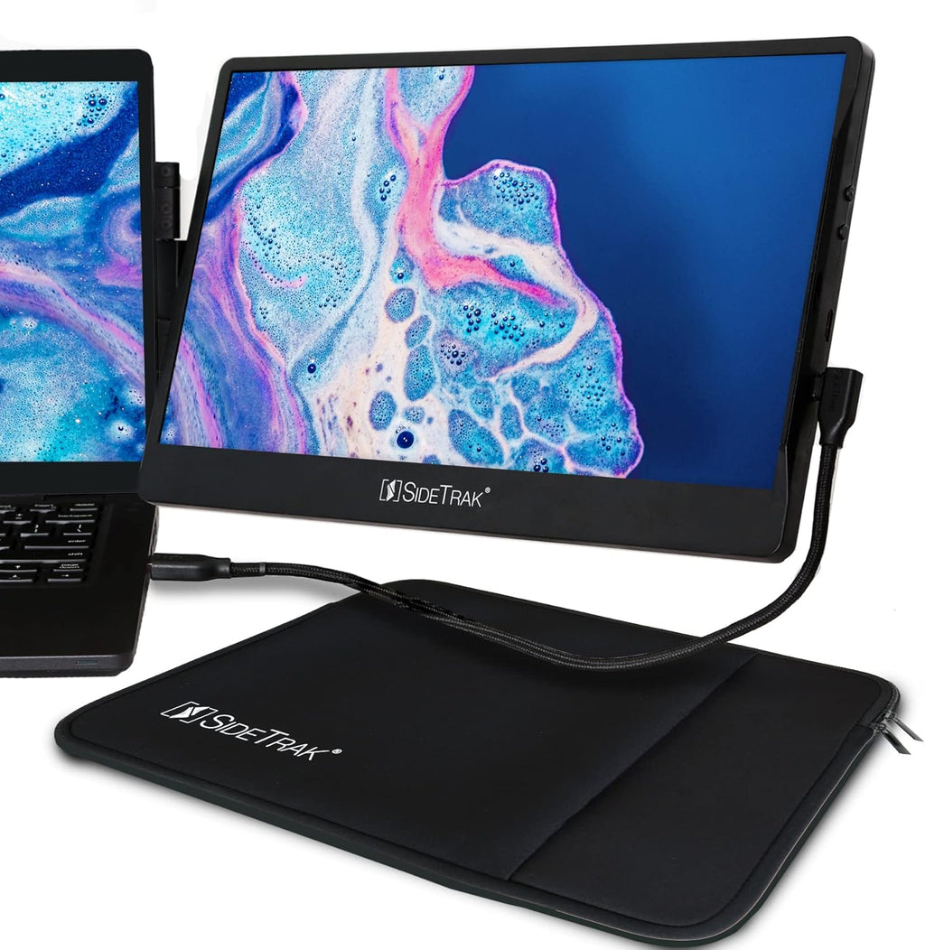 Portable Monitor 12.5” FHD IPS Dual Screen with Case & Screen Protector Y777
