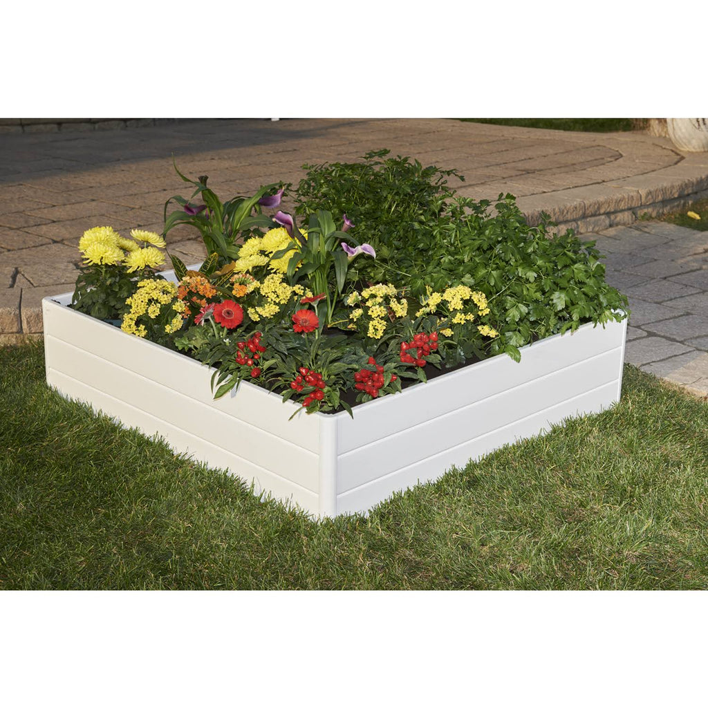 Vinyl Raised Garden Bed White M413