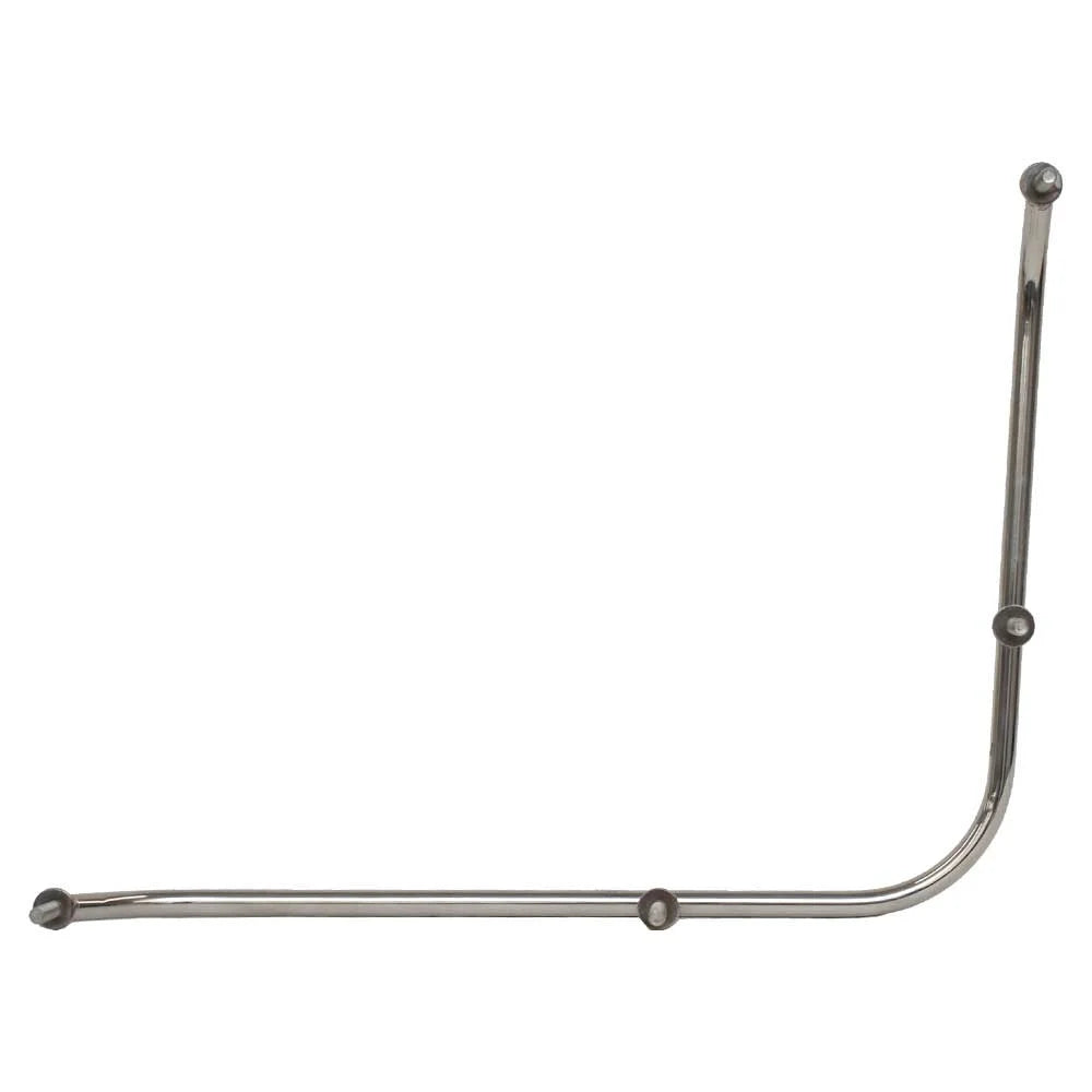 4-Post Polished Stainless Steel Corner Grab Rail I21761