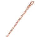 14K Rose Gold Paperclip Chain Necklace 16"-24" X599