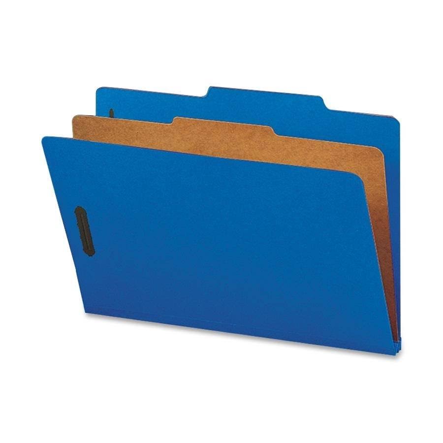 Legal Pressboard Classification Folders with 1 Divider G88480
