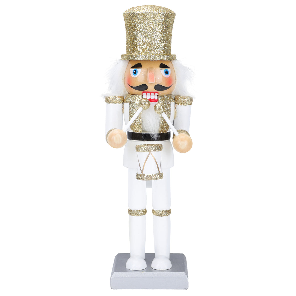 White Wooden Nutcracker Soldier Doll Christmas Decor J773255