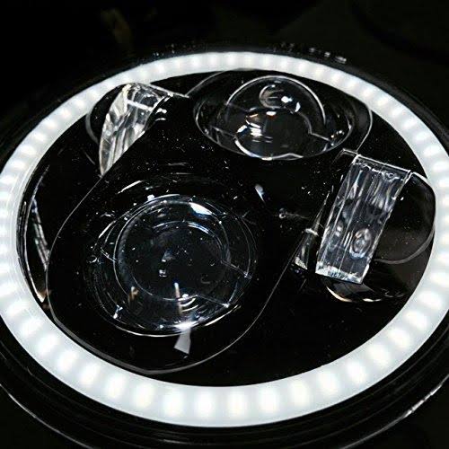 5 3/4x22 Projection LED Headlight with White Halo Ring R705482