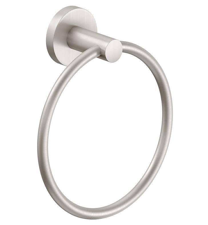 Antique Nickle Flat Towel Ring D183