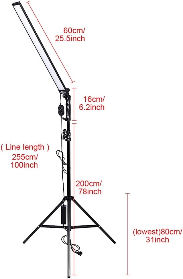 36w Dimmable LED Video Handheld Lights Photography Studio Continuous Output Lighting Kit with Tripod Stand P3619