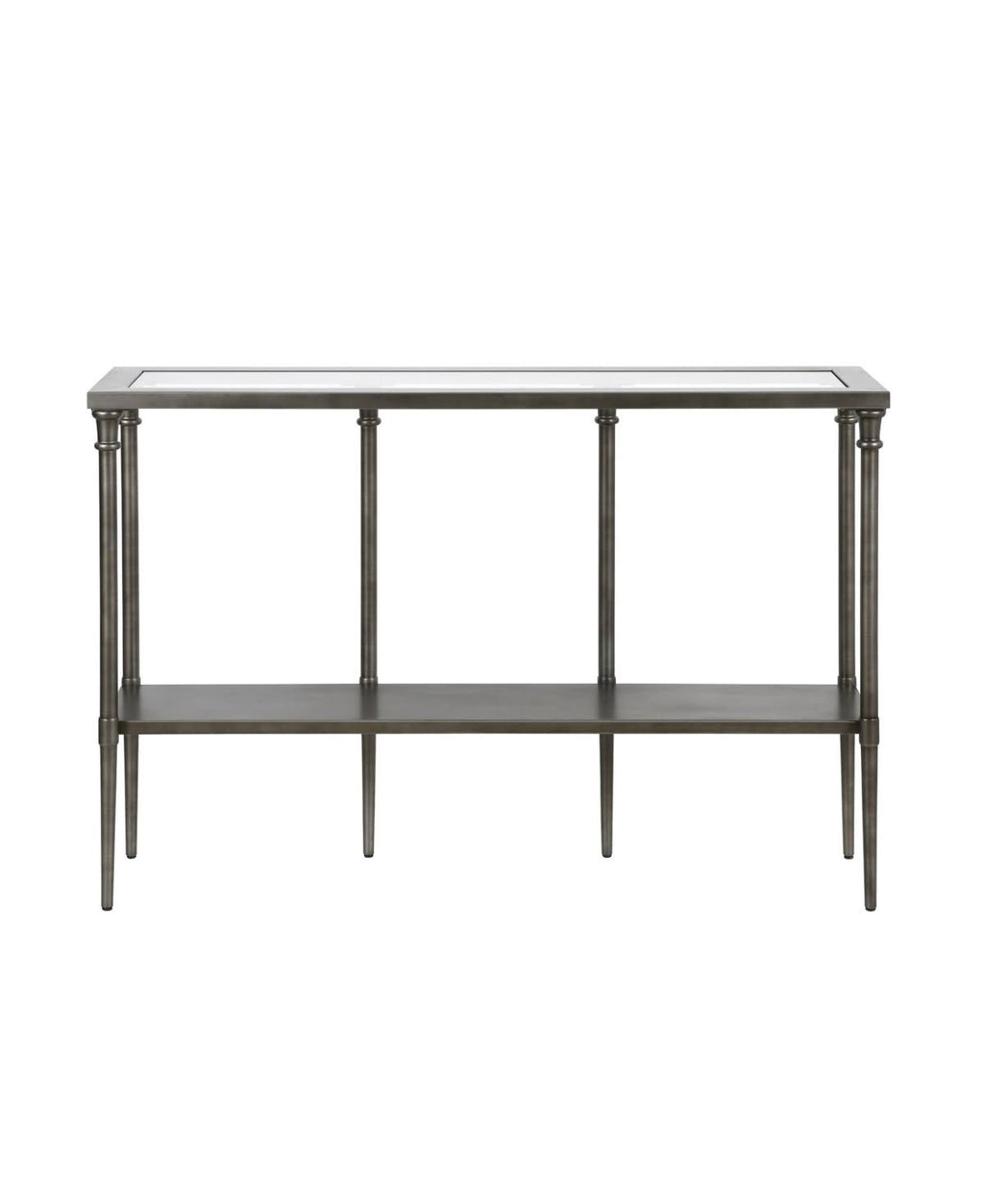 Aged Steel Console Table D38249