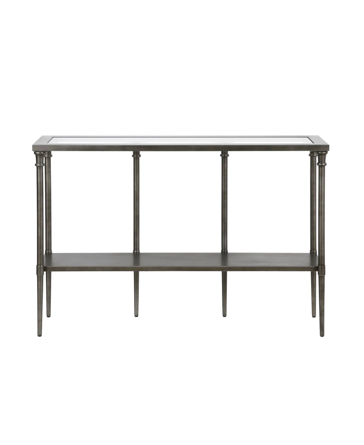 Aged Steel Console Table D38249