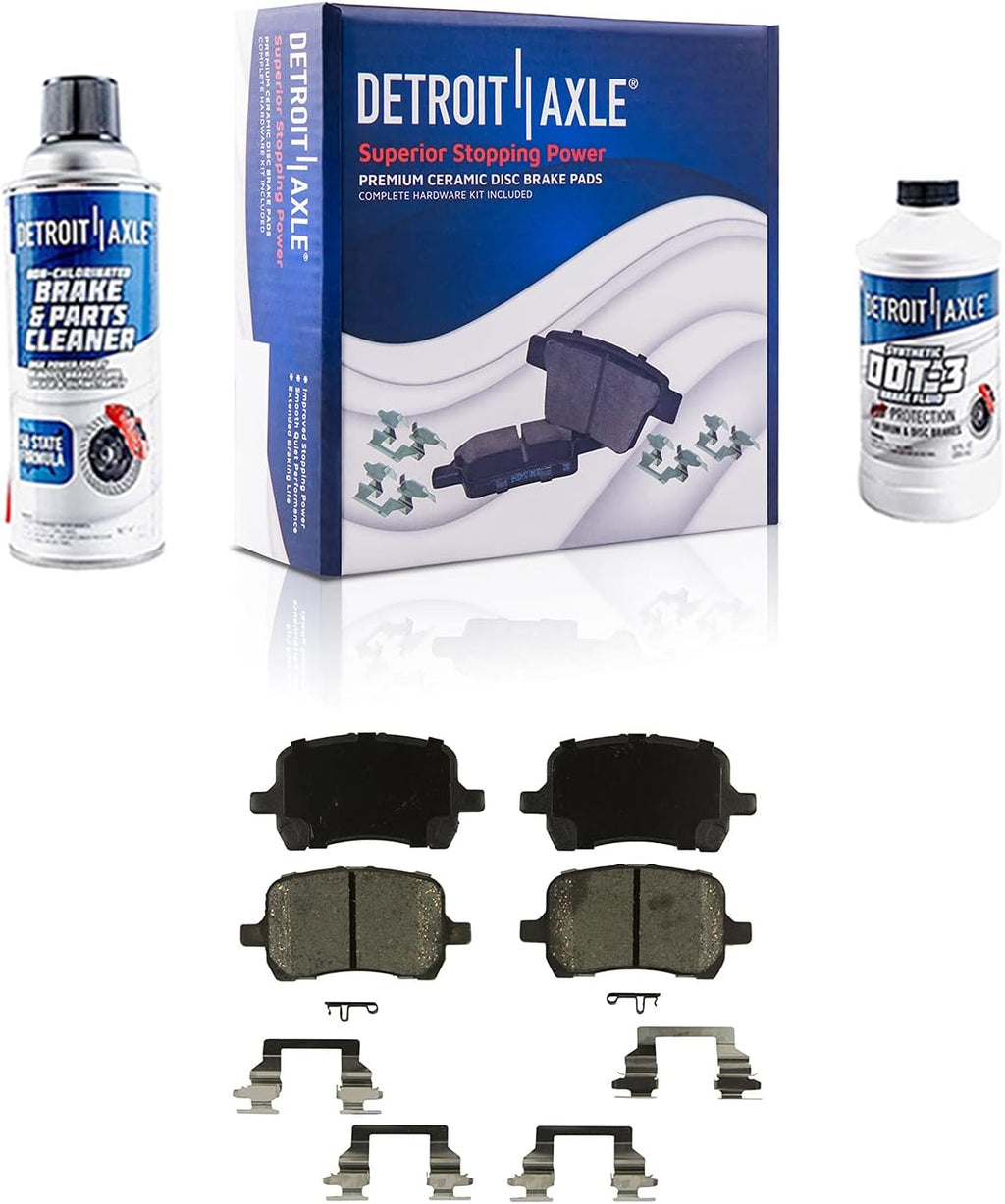 5-Lug 296mm Front Disc Rotors + Brake Pads 6pc Set F989
