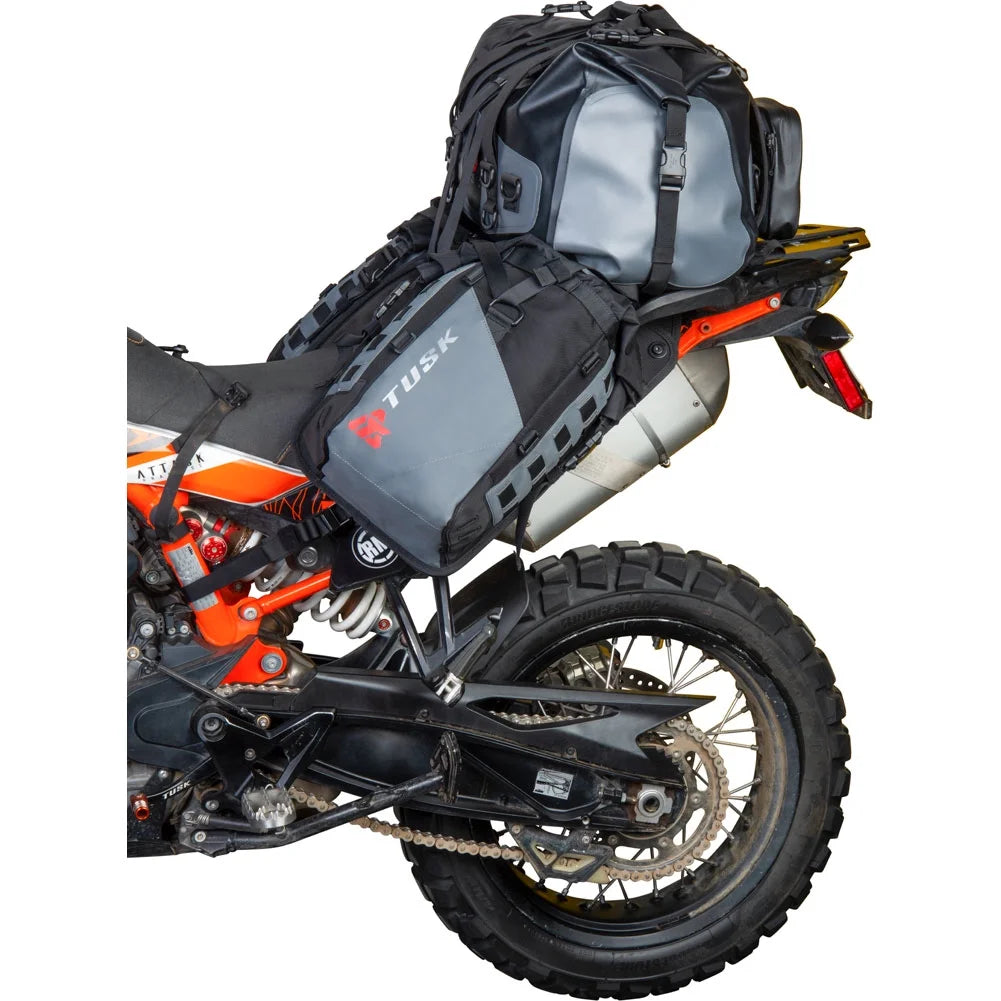 Rackless Luggage System with Medium Dry Duffel Tail Bag Standard Heat Shield L5673