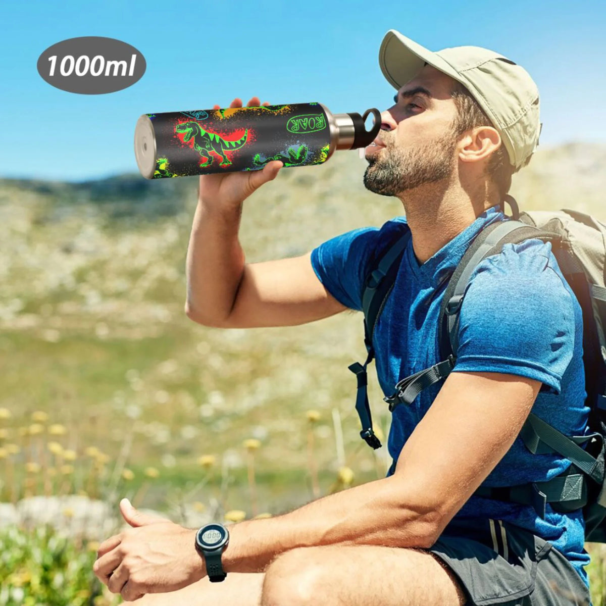 Stainless Steel Insulated Water Bottle with Straw Lid M661