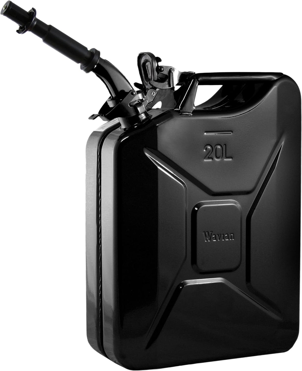 Black NATO Jerry Fuel Can and Spout System (20 Litre) Y8489