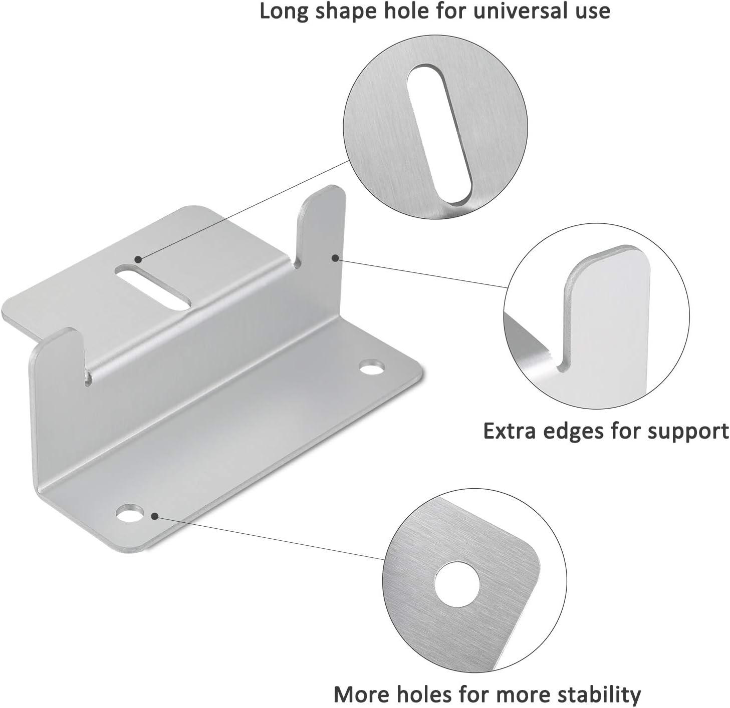 Solar Panel Mounting Z Brackets with Nuts and Bolts, Set of 4 Units (8 Set) V75703