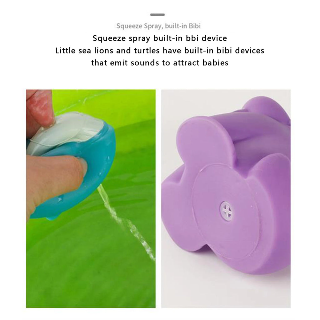 Color Changing Floating Baby Bath Toys with Net K124