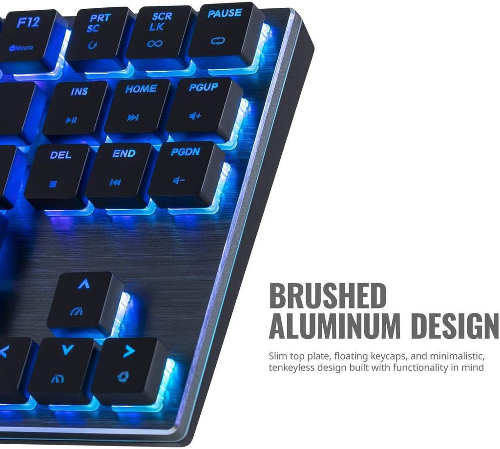 Renewed Tenkeyless Mechanical Keyboard with Cherry MX Low Profile Switches W2193