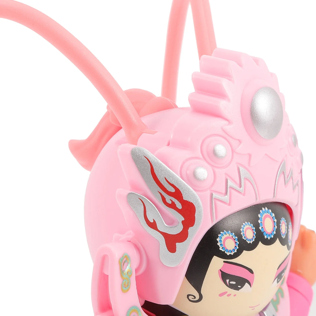 Pink Set of 5 Beijing Opera Doll Statue S8199