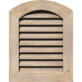 Unfinished Smooth Pine Arch Top Gable Vent B27641