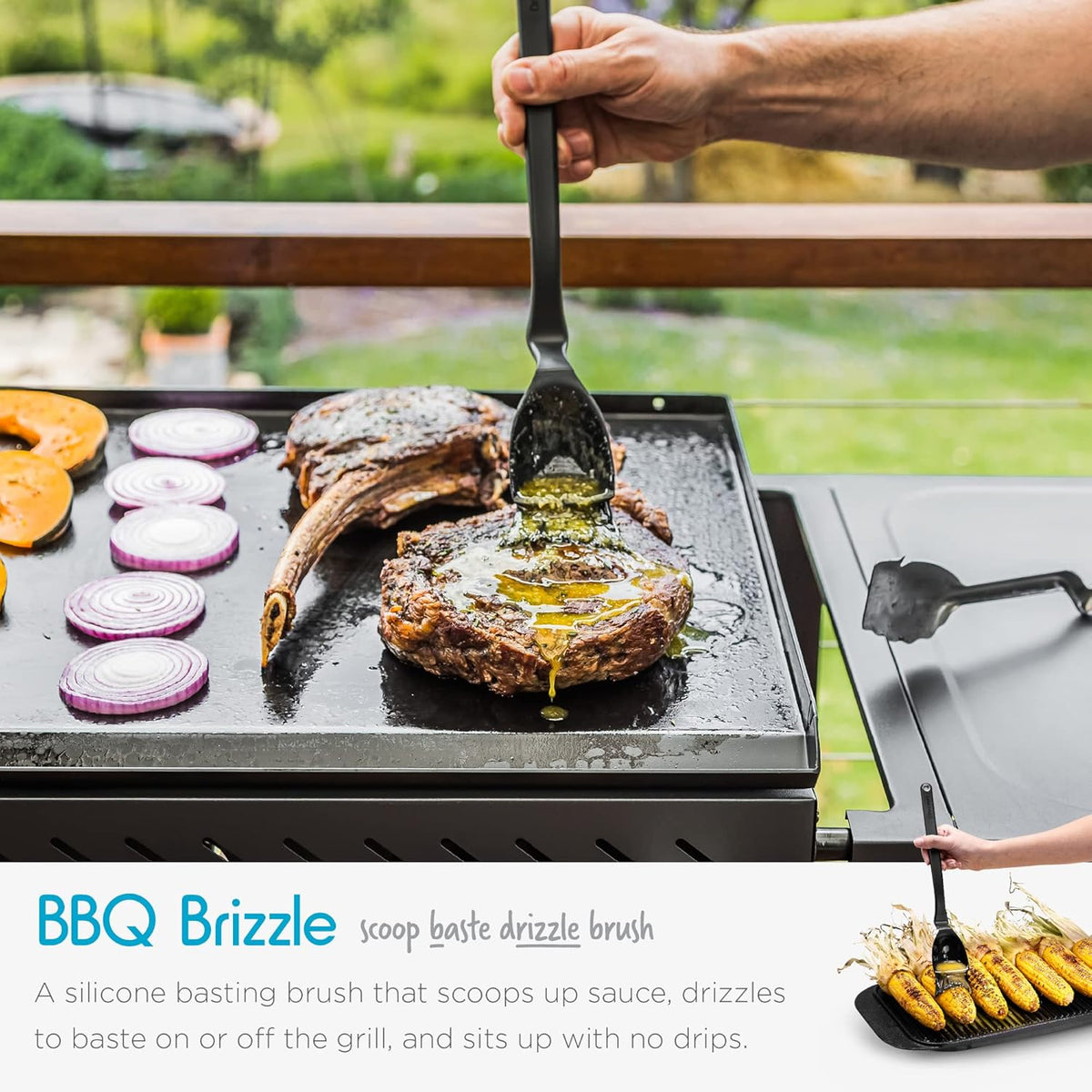 Stainless Steel BBQ Grill Tools Set with Magnetic Holder T49152