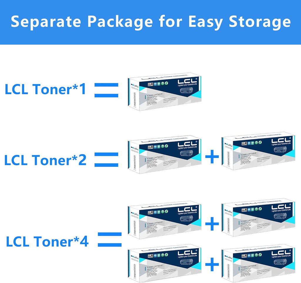 4-Pack Black Compatible Toner Cartridge U99799