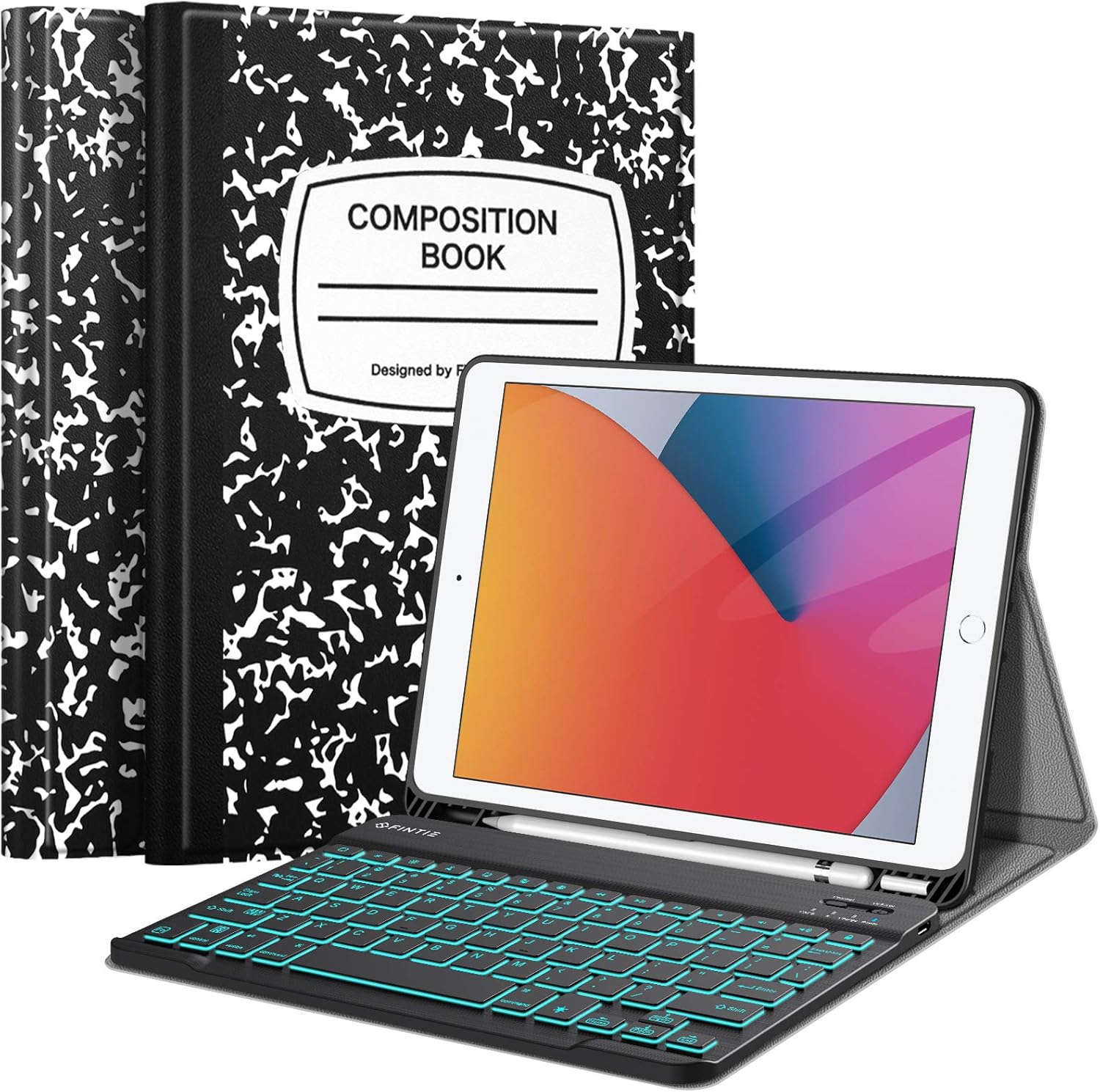 Composition Keyboard Case for iPad 10.2 Inch with Bluetooth Keyboard N465