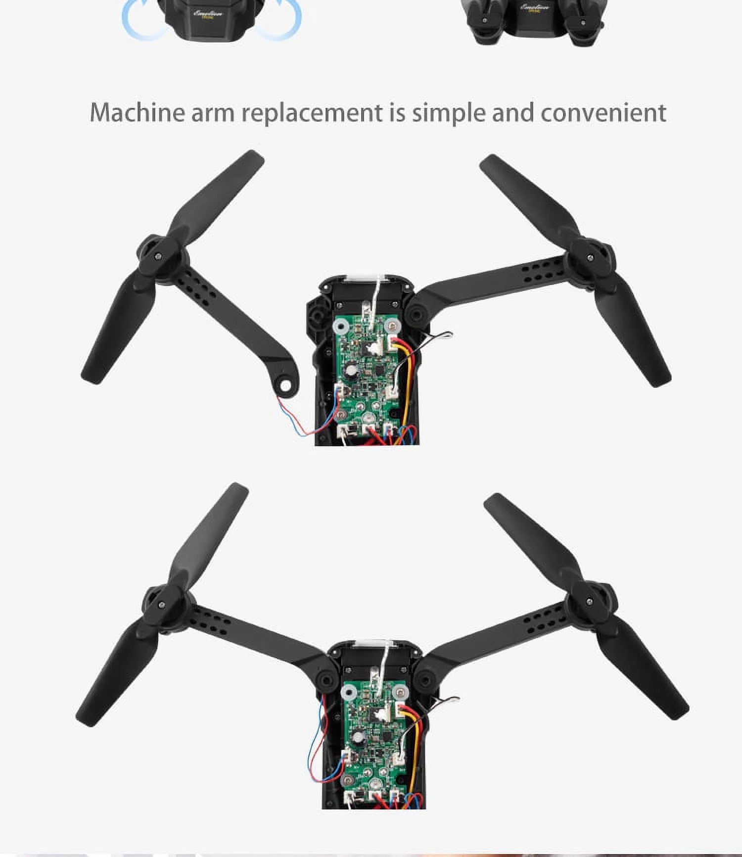 4K Folding Drone Quadcopter with Adjustable Camera J145