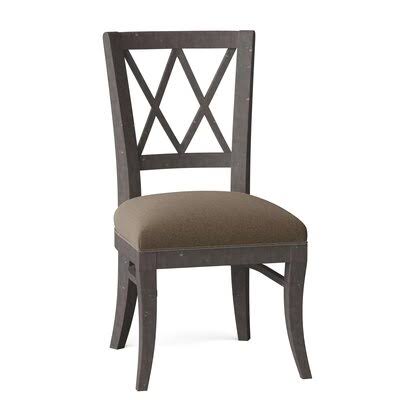 Charcoal Cross Back Side Chair O549