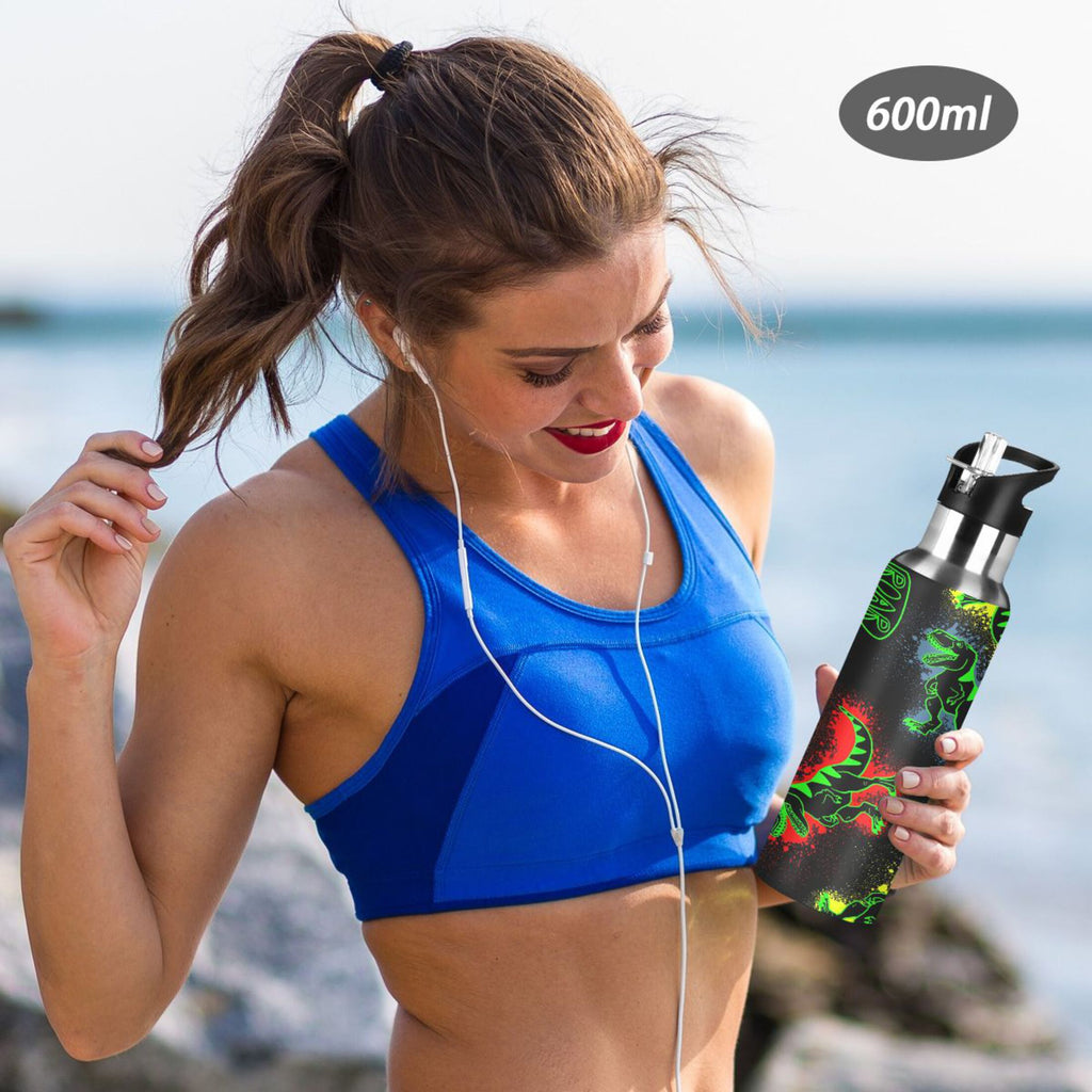 Stainless Steel Insulated Water Bottle with Straw Lid M661