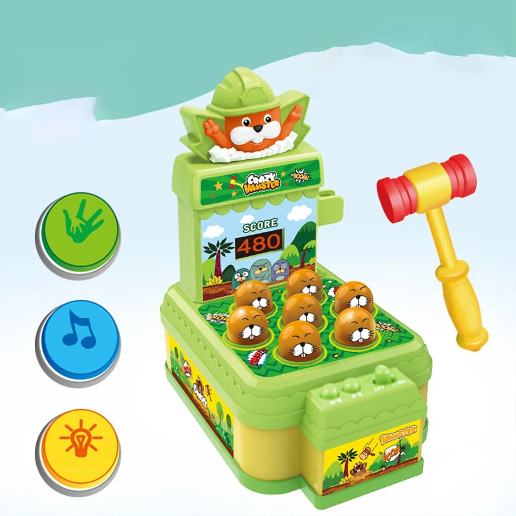 Electronic Arcade Whack A Mole Game Toy with Hammer O58209