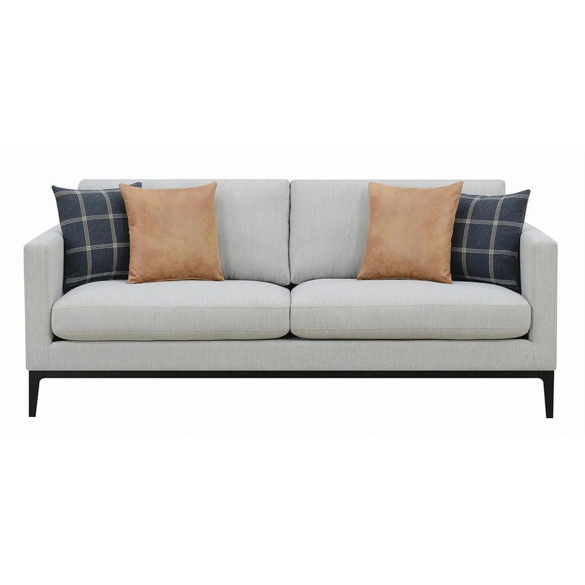 Light Gray Upholstered Fabric Sofa E307