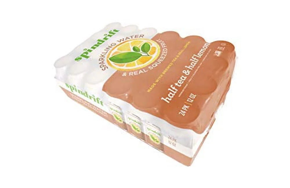 Half Tea & Half Lemon Flavored Sparkling Water, 12 Fl Oz Cans, Pack of 24 D989212