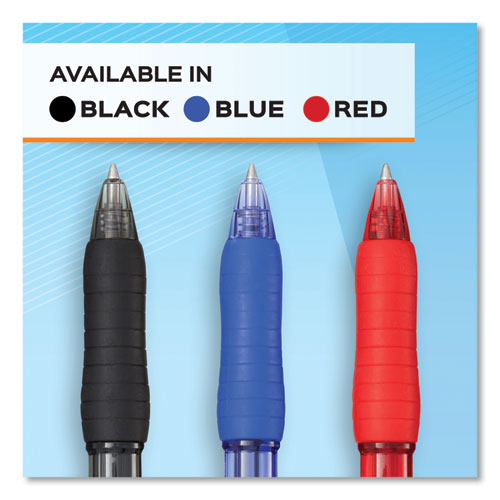 Blue Ink Retractable Fine 0.5 Mm Gel Pen, Dozen H221411