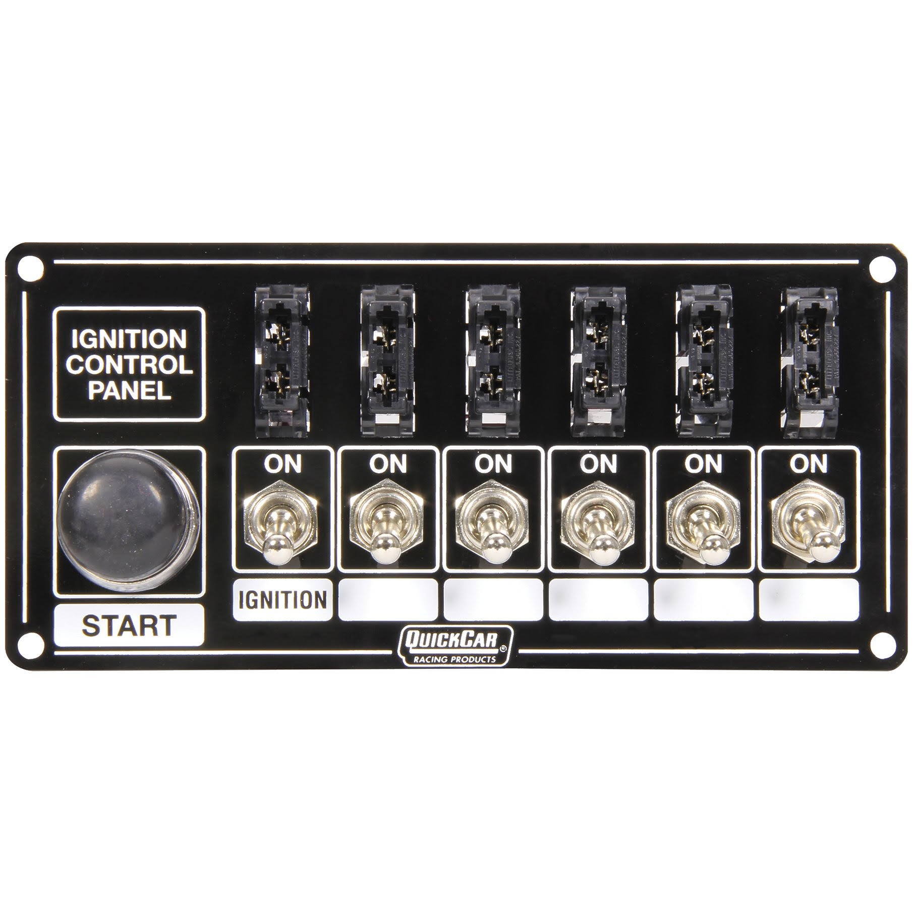 Ignition Panel Black Fused with Start Button M8391
