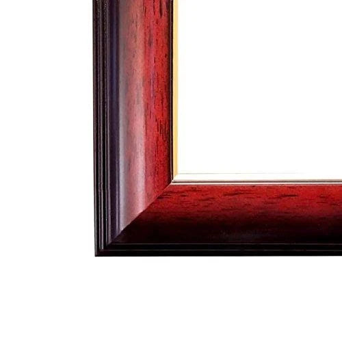 Double Diploma Frame with Double Matting for 17x22 x 14x22 Tall Diploma with Mahogany with Gold Lip 2x22 Frame G938875