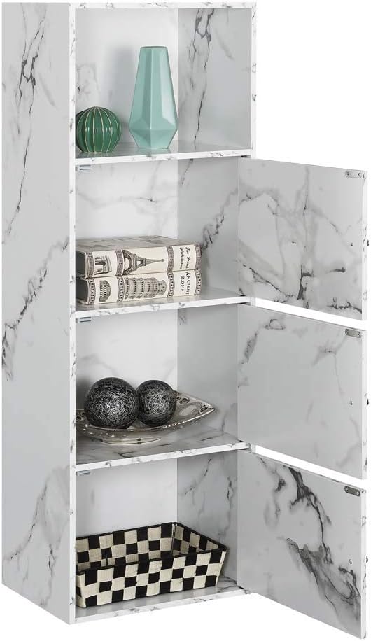 White Marble 3 Door Cabinet P471988