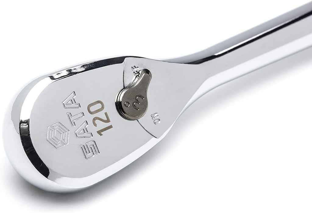 120P Professional Ratchet Set with On/Off Switch and Dual-Pawl 60-Tooth Teardrop Head G622512