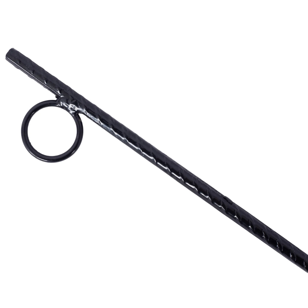 3/8x 18 Inch Steel Tent Canopy Ground Stakes with Angled Ends and 1 Inch Loops F9183