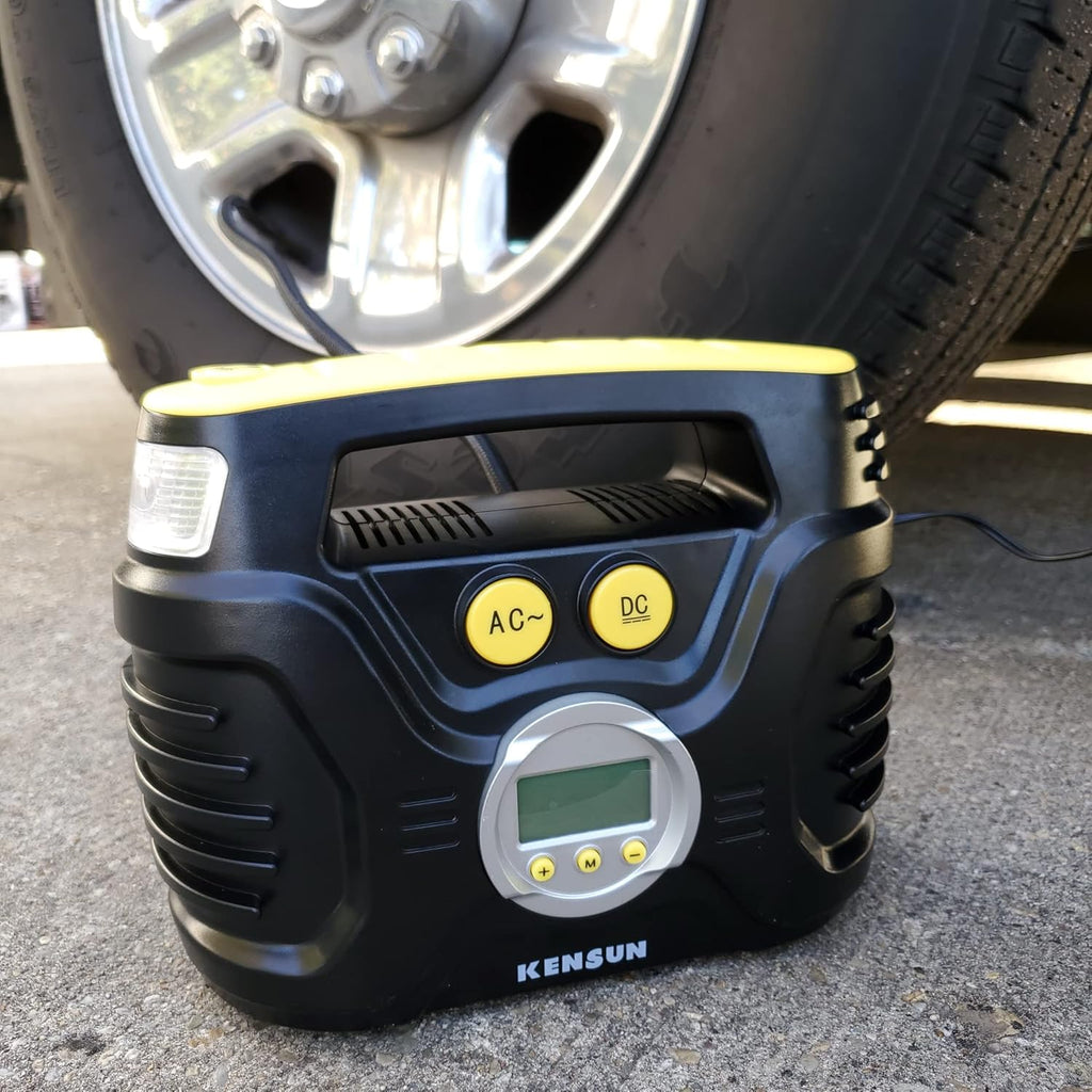Portable 120psi Air Compressor Tire Inflator with Digital Gauge Q387197
