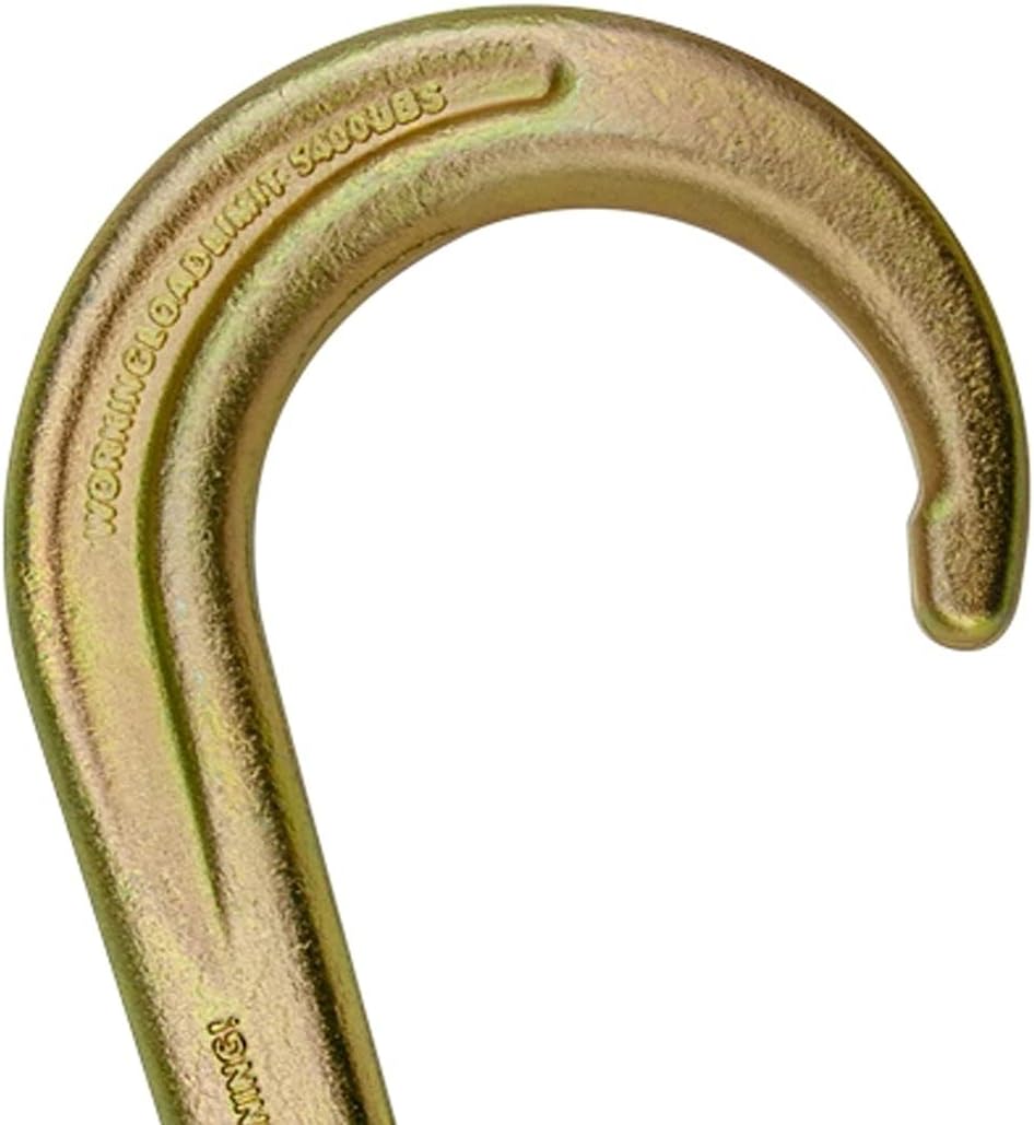 Tow Chain with Forged J Hook and T/J-Combo Hook, Grade 70 Chain, 10 Foot, 4,700 Pound Safe Working Load J52294
