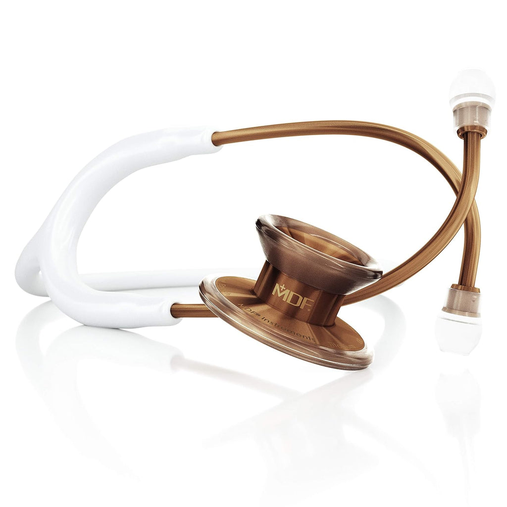Rosegold Stainless Steel Stethoscope, Adult, White Tube, Pack of 2 E168