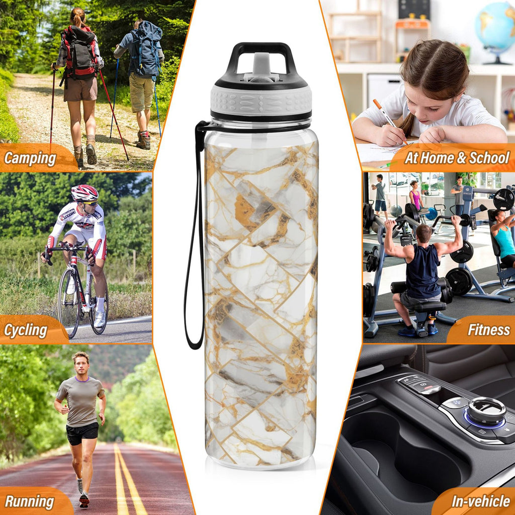 32oz Tritan Clear Water Bottle with Straw L1202