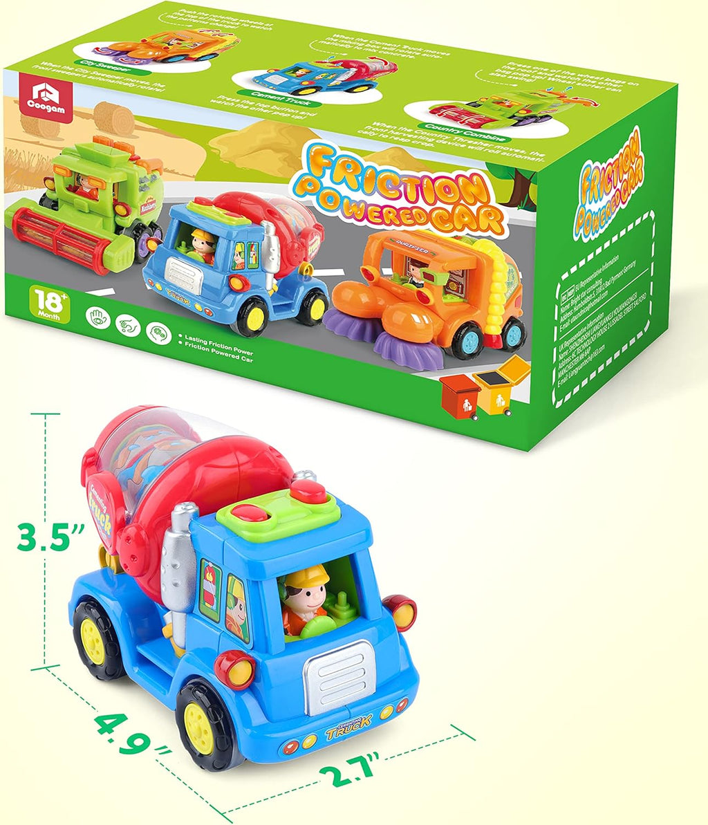 3 Pack Construction Vehicles Toy Set U33986