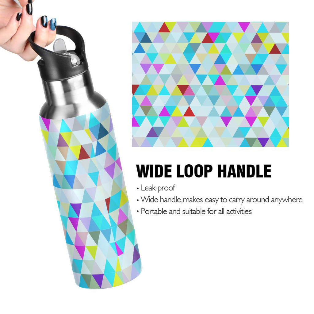 20 oz Insulated Stainless Steel Water Bottle with Straw Lid L437
