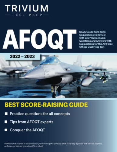 AFOQT Study Guide with 235 Practice Exam Questions and Answers M598237