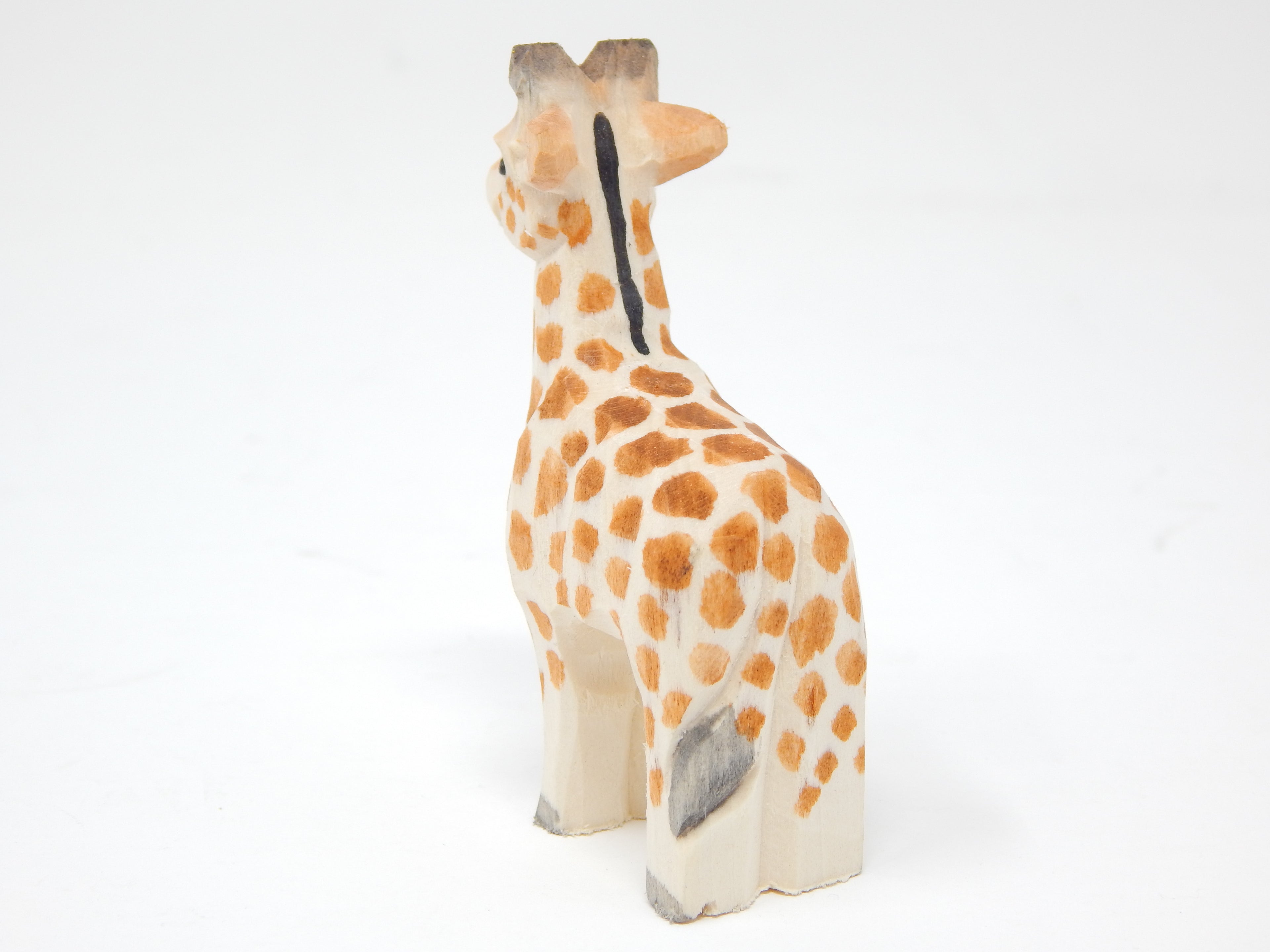 Miniature Safari Zoo Handmade Wooden Carved Ornament Figurine S5382