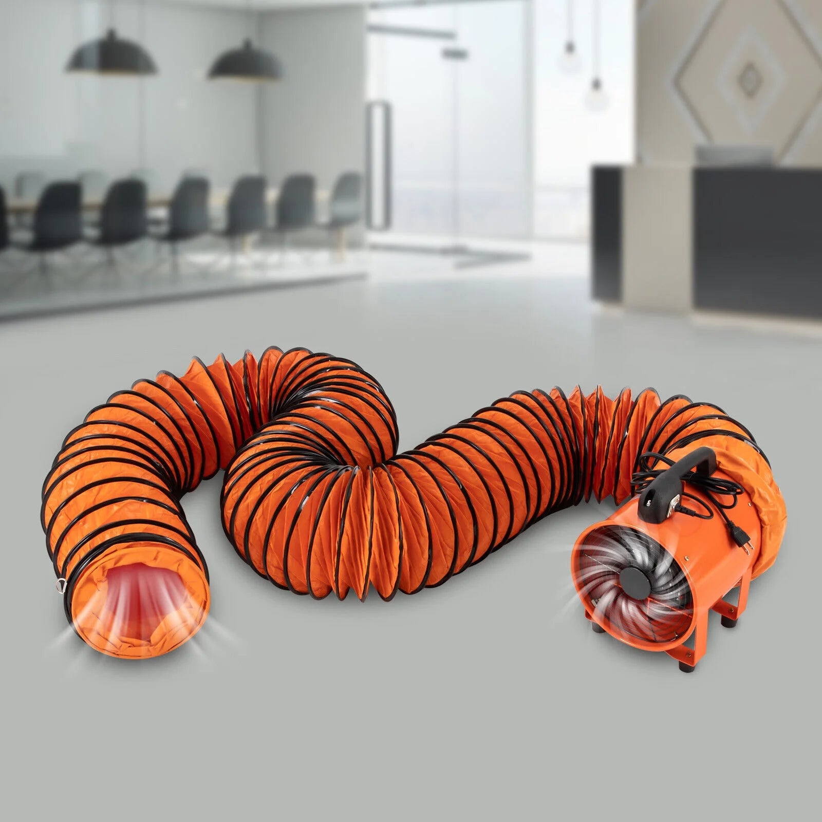 10 Inch Portable Ventilation Fan with 32.8ft Duct Hose C673351