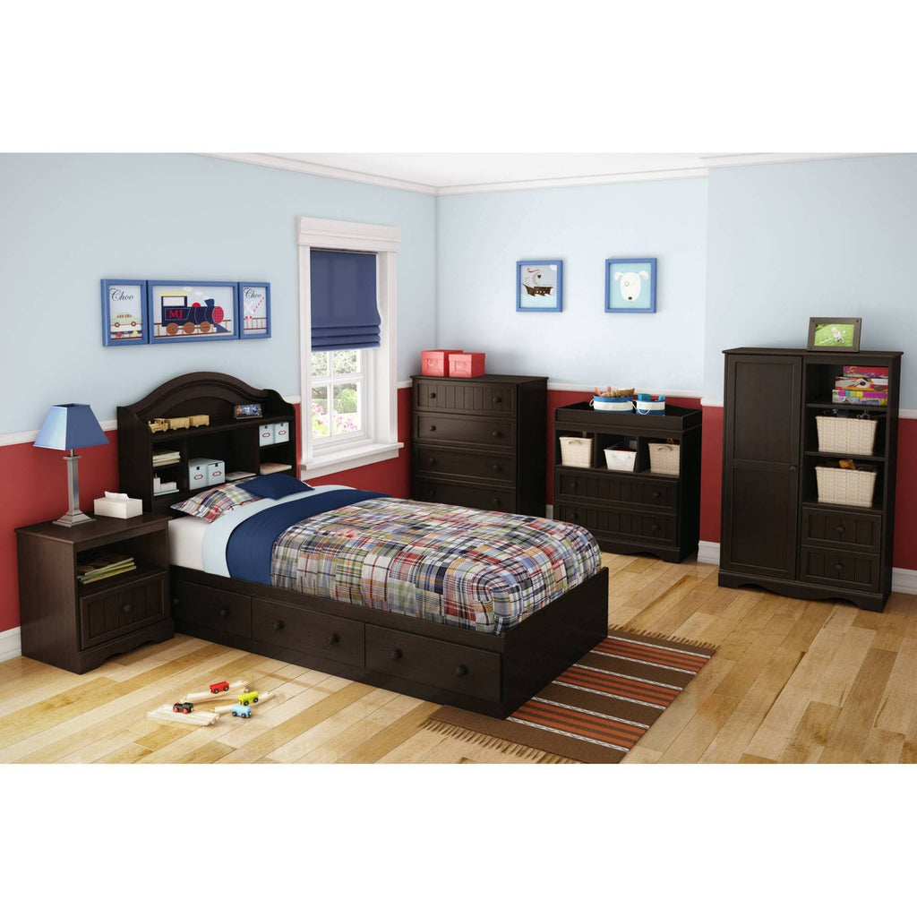 Twin Bookcase Headboard Espresso R500